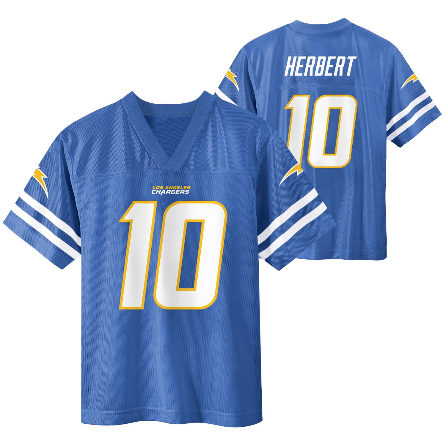 NFL LOS ANGELES CHARGERS Boys Jersey Game Day Fan Apparel -Herbert