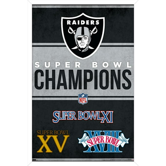 NFL Las Vegas Raiders - Champions 23 Wall Poster, 14.725" x 22.375" Framed