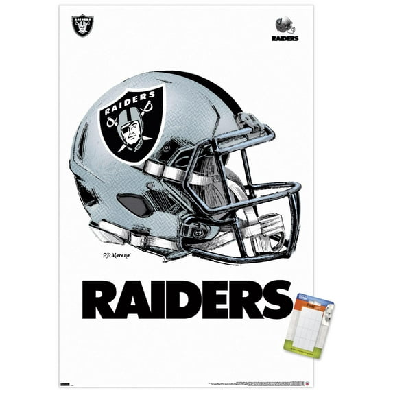 NFL Las Vegas Raiders - Drip Helmet 20 Wall Poster, 22.375" x 34"