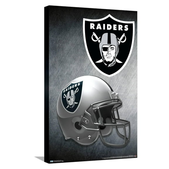 NFL Las Vegas Raiders – Helmet 20 Canvas Wall Poster, 14.725" x 22.375"