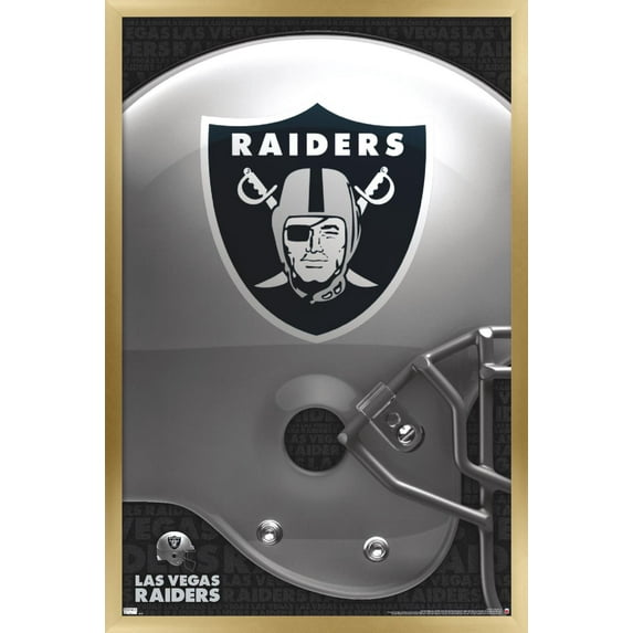 NFL Las Vegas Raiders – Logo 20 Wall Poster, 14.725" x 22.375", Framed