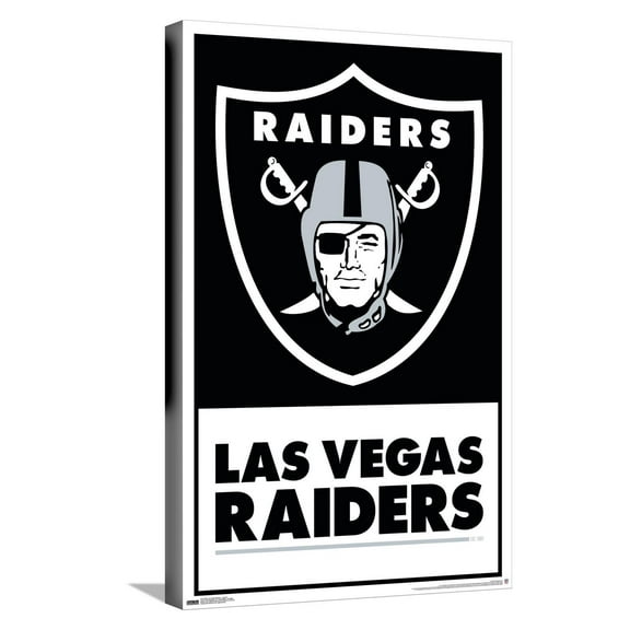 NFL Las Vegas Raiders - Logo 21 Canvas Wall Poster, 14.725" x 22.375"