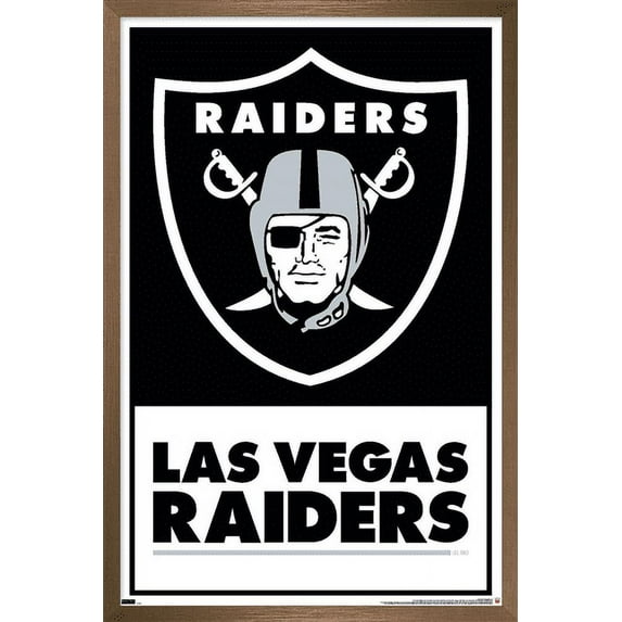 NFL Las Vegas Raiders - Logo 21 Wall Poster, 14.725" x 22.375", Framed