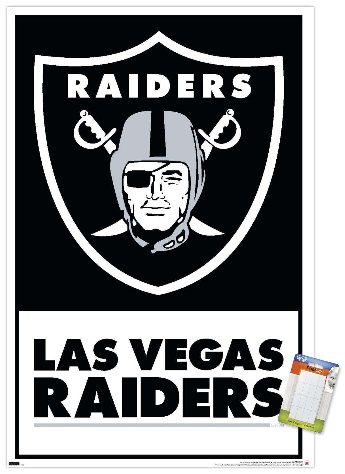 NFL Las Vegas Raiders - Logo 21 Wall Poster, 22.375 x 34 