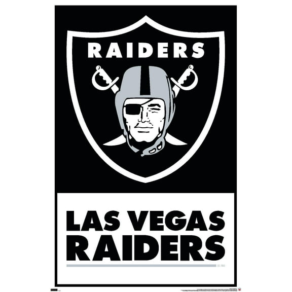 NFL Las Vegas Raiders - Logo 21 Wall Poster, 22.375" x 34"