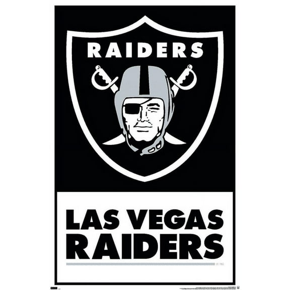 NFL Las Vegas Raiders - Logo 21 Wall Poster, 22.375" x 34"