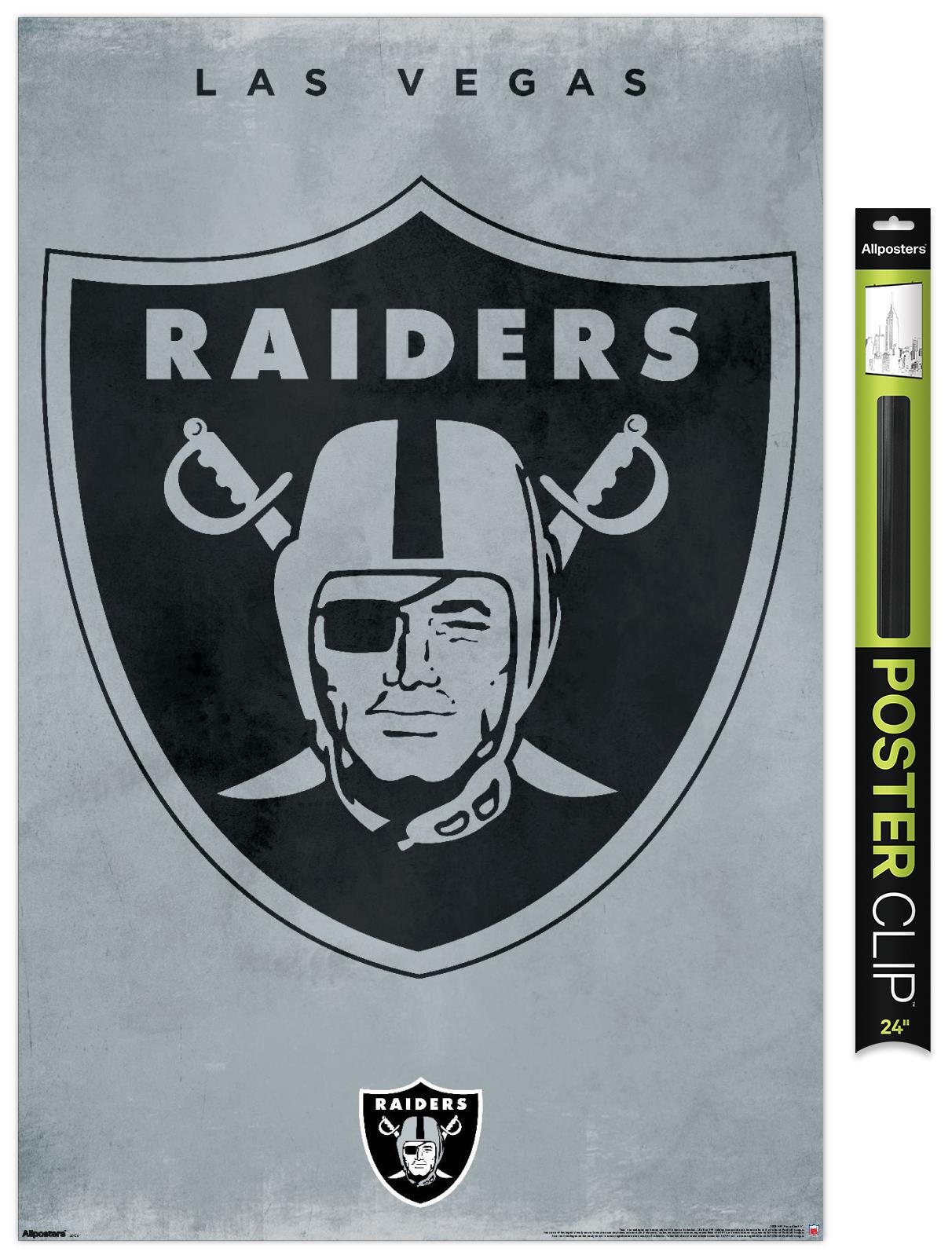 NFL Las Vegas Raiders - Logo 25 Wall Poster, 22.375