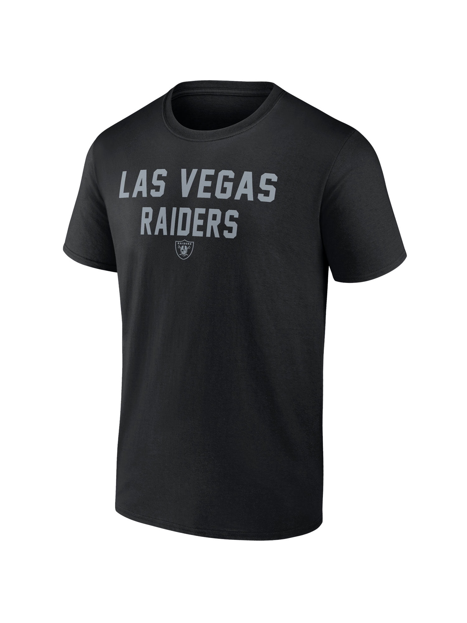 NFL Las Vegas Raiders Men's Cotton Black Short Sleeve T-Shirt