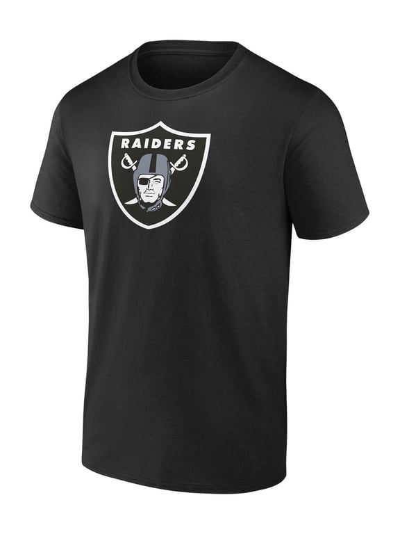 NFL Las Vegas Raiders Men's Cotton Black Short Sleeve T-Shirt