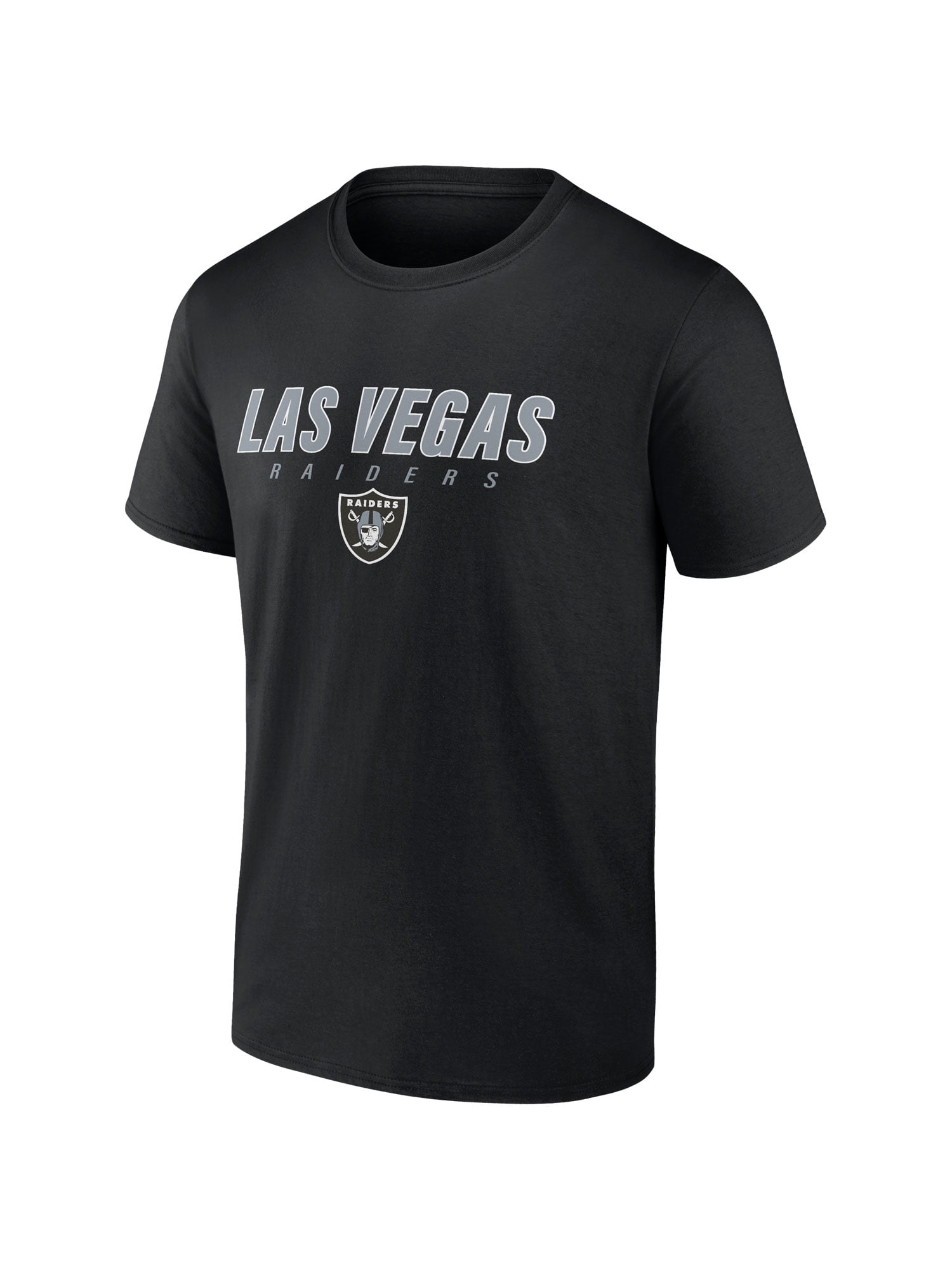 NFL Las Vegas Raiders Men's Cotton Black Short Sleeve T-Shirt
