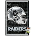 thumbnail image 1 of NFL Las Vegas Raiders - Neon Helmet 23 Wall Poster with Push Pins, 22.375" x 34", 1 of 4