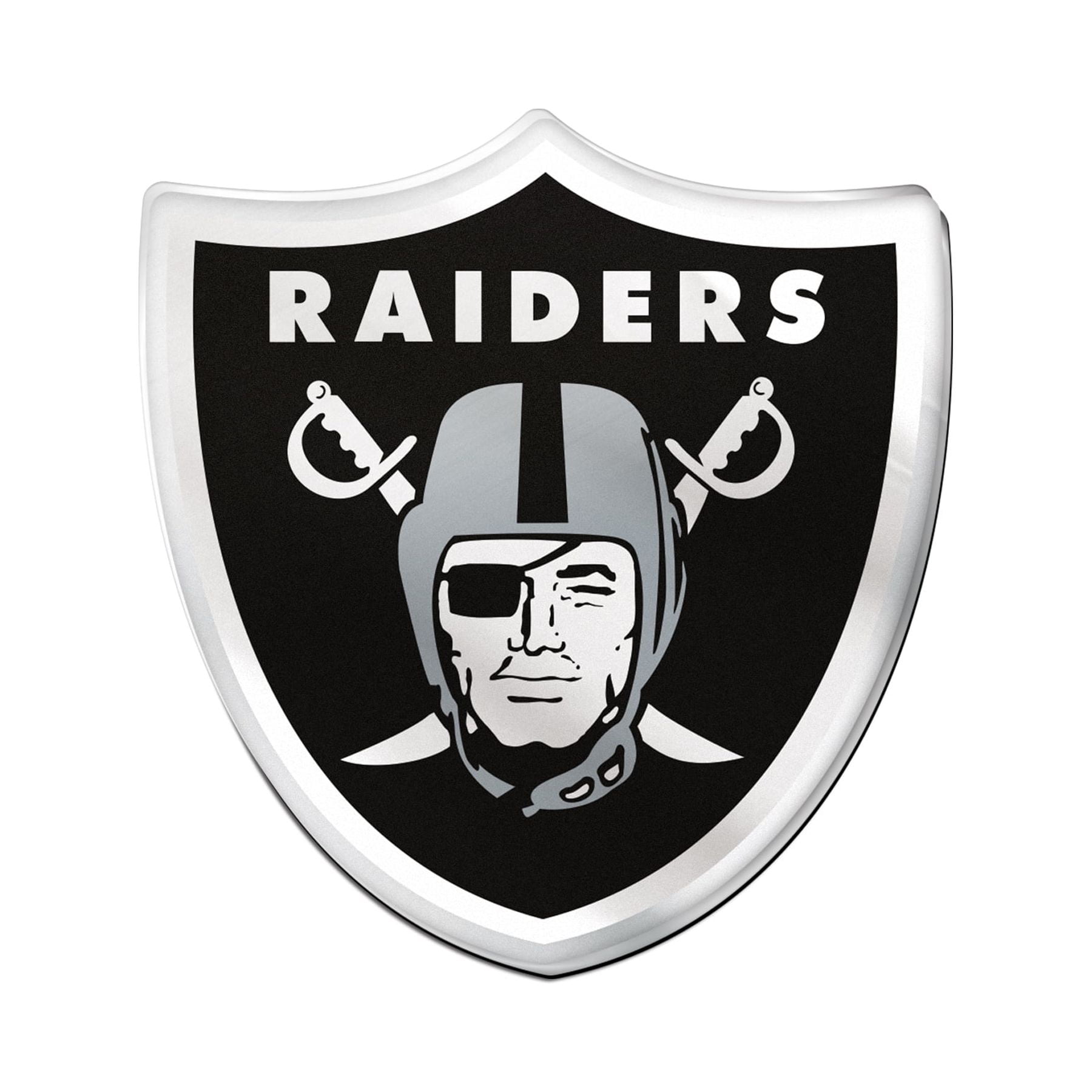 WinCraft NFL Las Vegas Raiders Metallic Auto Emblem - Car