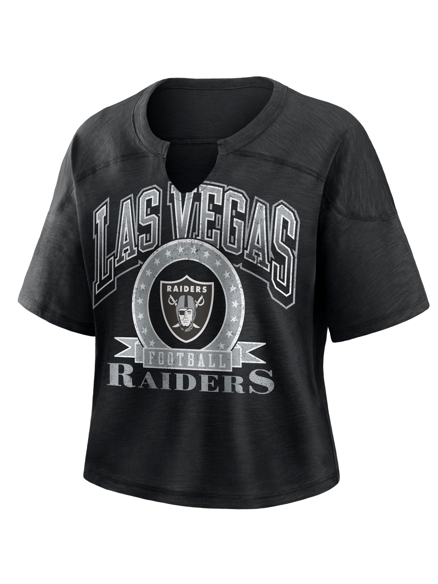 NFL Las Vegas Raiders Women's Cotton Black Short Sleeve T-Shirt