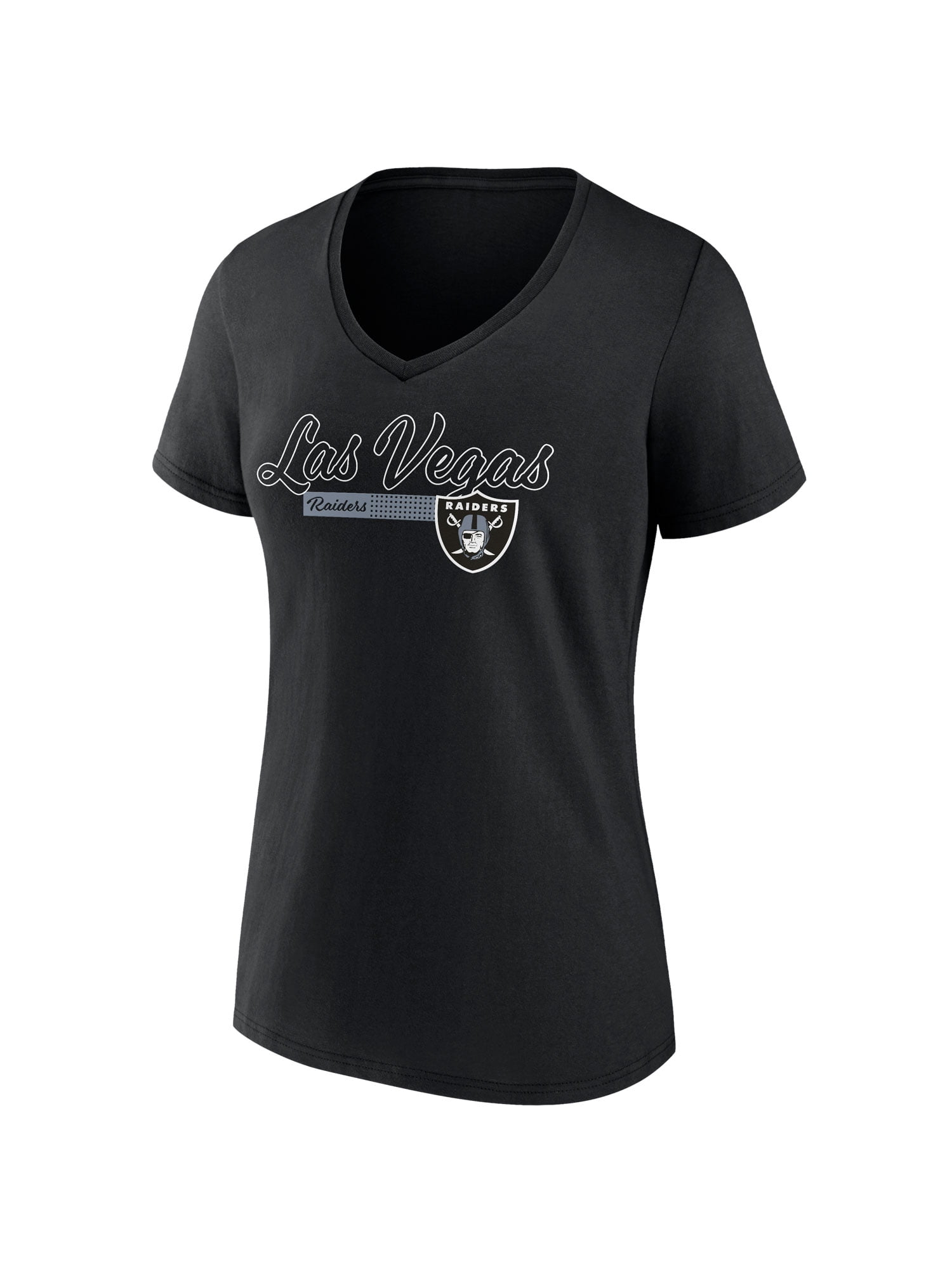 NFL Las Vegas Raiders Women's Cotton Black Short Sleeve T-Shirt