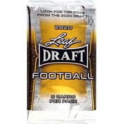 NFL Leaf 2020 Draft Football Trading Card RETAIL Pack 5 Cards