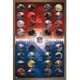 thumbnail image 1 of NFL League - Helmets 21 Wall Poster, 14.725" x 22.375", Framed, 1 of 3