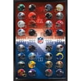 thumbnail image 1 of NFL League - Helmets 21 Wall Poster, 22.375" x 34", Framed, 1 of 3