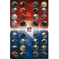 thumbnail image 1 of NFL League - Helmets 21 Wall Poster, 22.375" x 34", 1 of 3