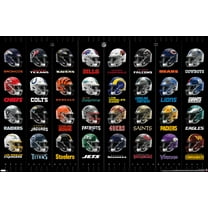 NFL League - Helmets 24 Wall Poster, 22.375" x 34"