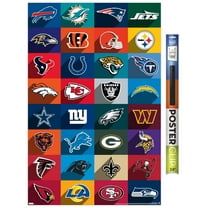NFL League - Logos 24 Wall Poster, 22.375" x 34"