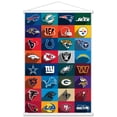 thumbnail image 1 of NFL League - Logos 24 Wall Poster with Magnetic Frame, 22.375" x 34", 1 of 4
