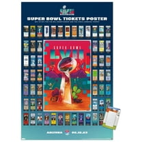NFL League - Super Bowl LVII Ticket Collage Wall Poster, 22.375" x 34"
