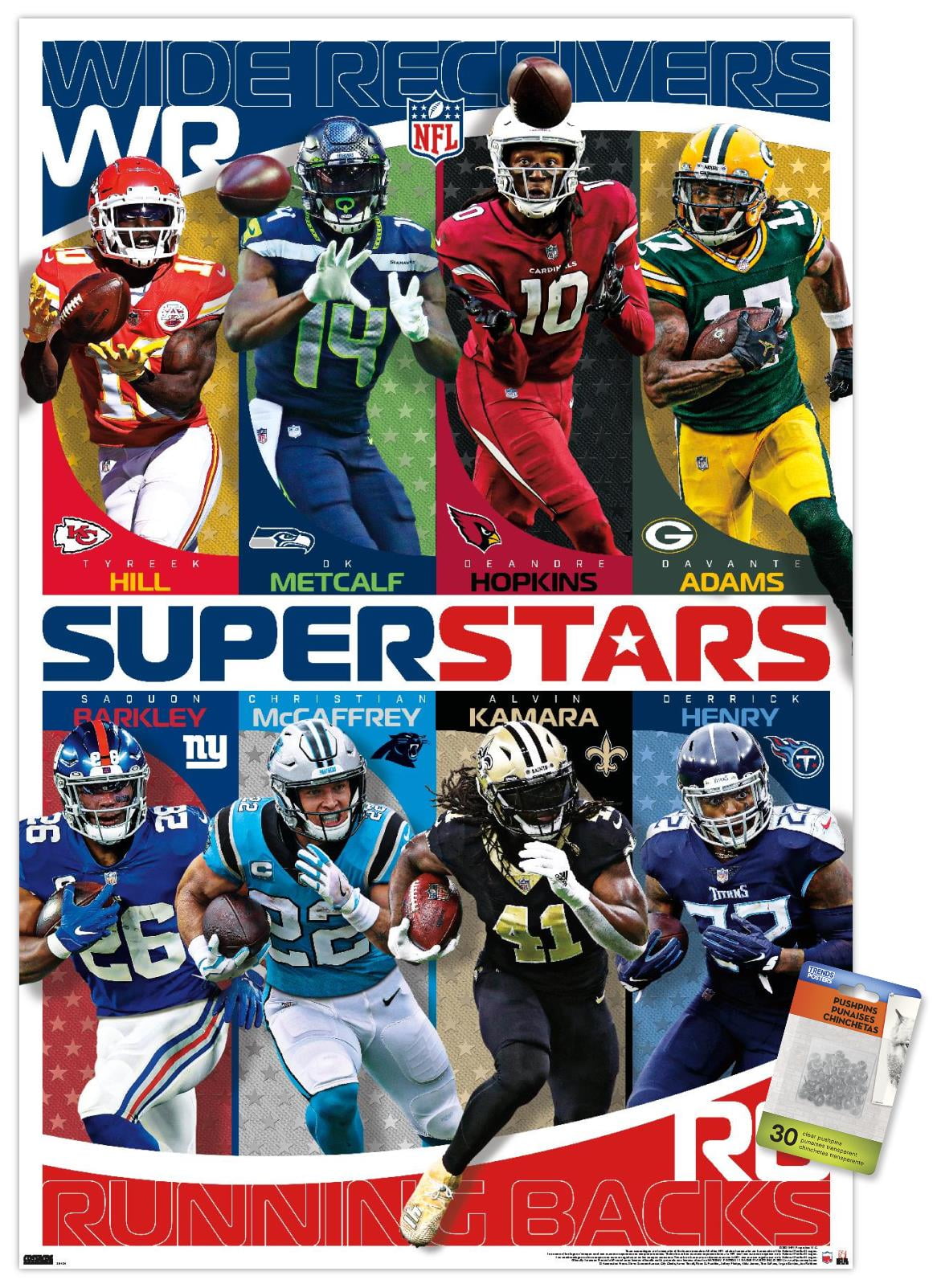 Trends International NFL League - Helmets 21 Wall Poster, 22.375 x 34,  Premium Unframed Version