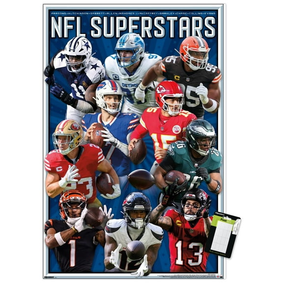 NFL League - Superstars 25 Wall Poster, 22.375" x 34"