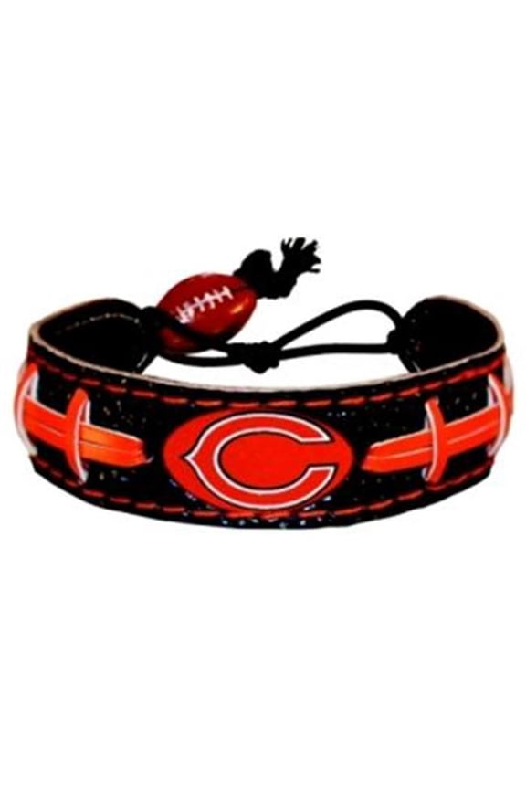 NFL Leather Wrist Band - Chicago Bears