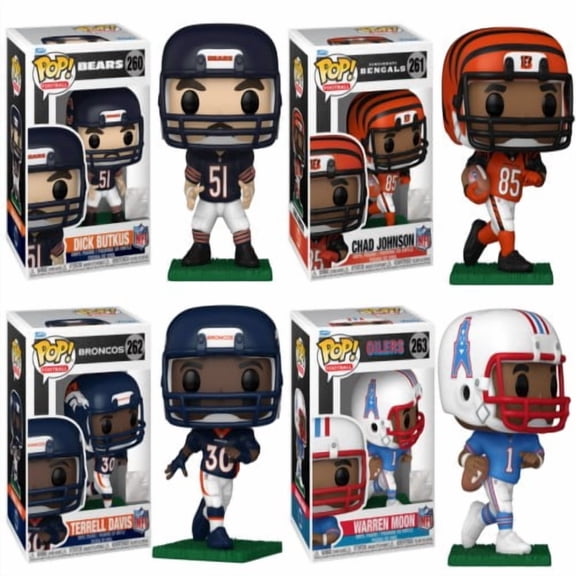 Funko NFL Legends Funko Pop! Series 6 Complete Set Collectible Vinyl Figures 4-Pack