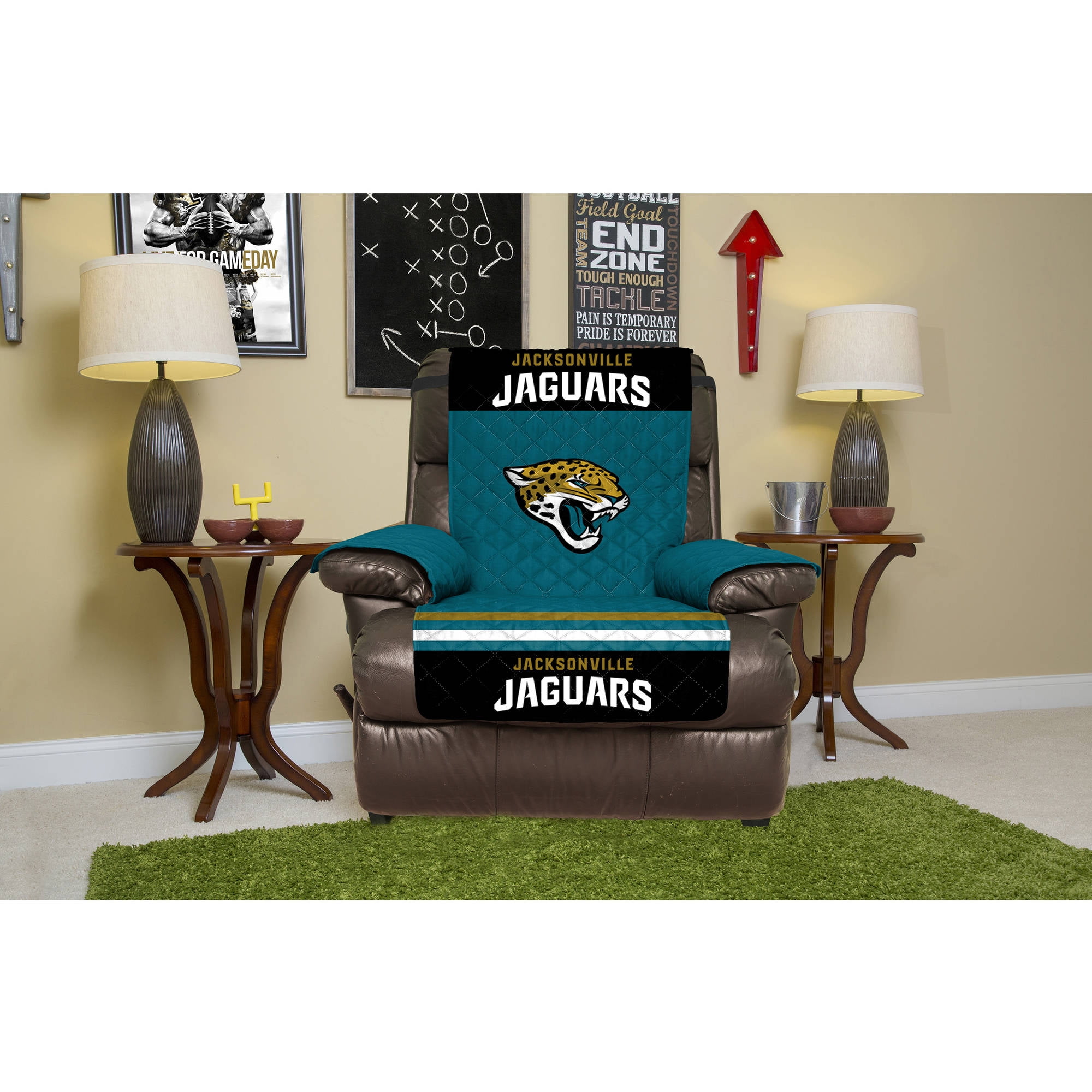 NFL Licensed Furniture Protector, Recliner, Jacksonville Jaguars
