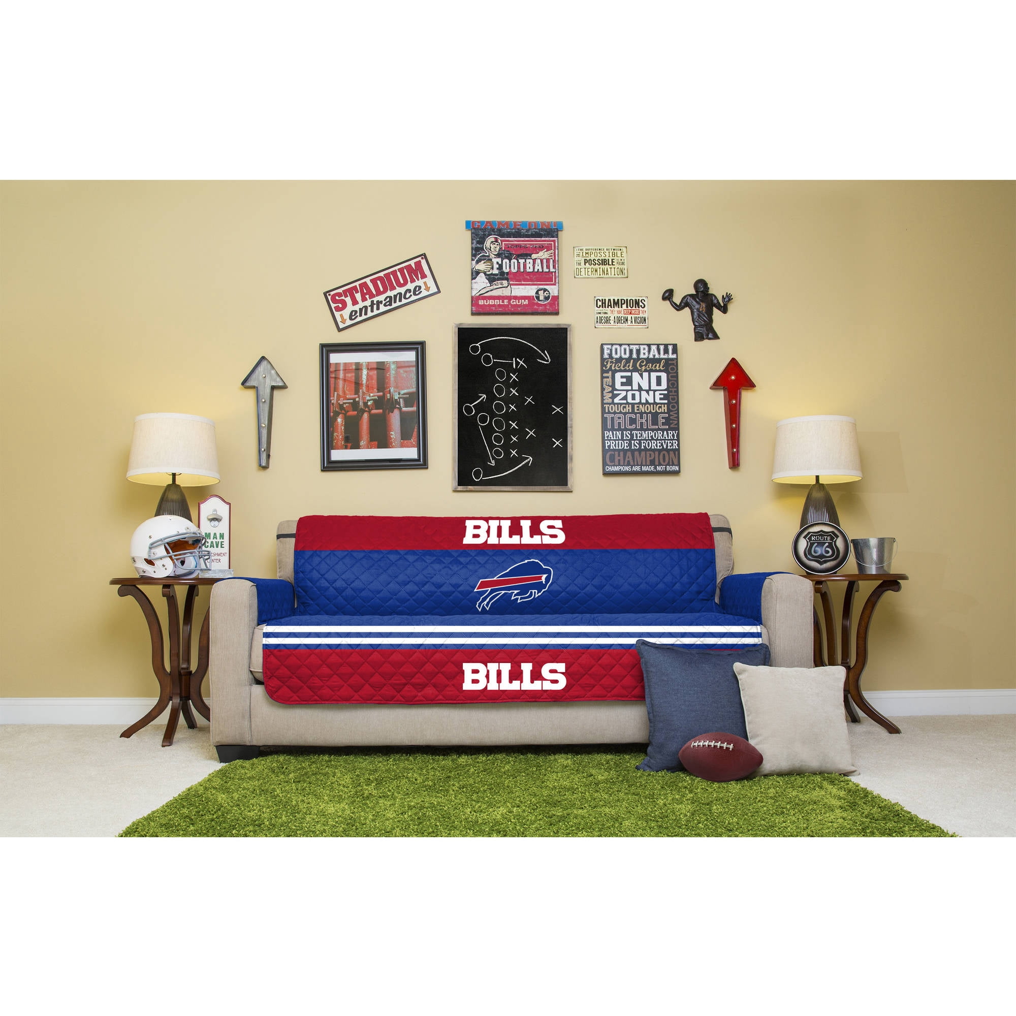 NFL Licensed Furniture Protector, Sofa, Buffalo Bills