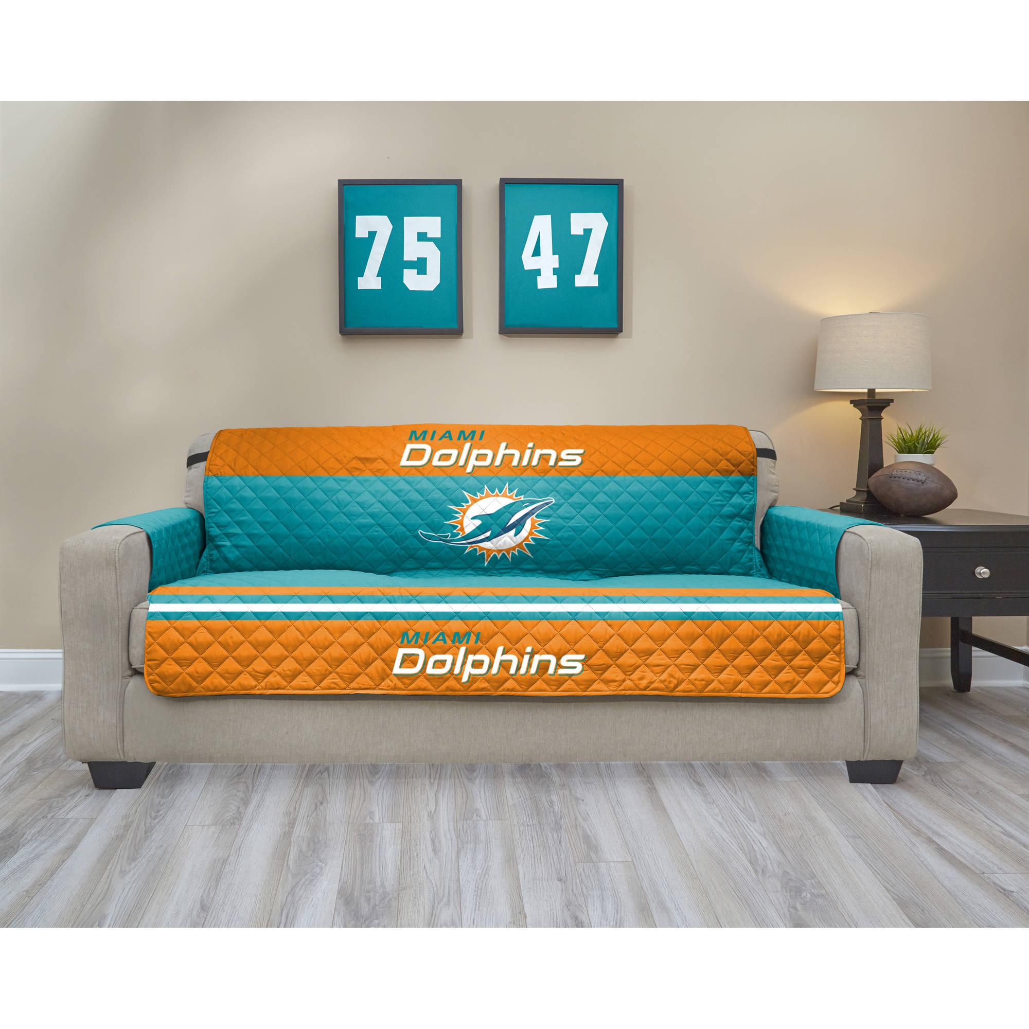 NFL Licensed TPU Lamination Waterproof Furniture Protector, Sofa, Miami
