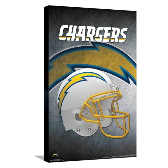 NFL Los Angeles Chargers - Helmet 19 Canvas Wall Poster, 14.725" x 22.375"