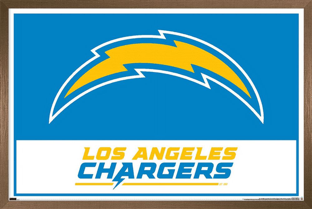 NFL Los Angeles Chargers - Logo 21 Wall Poster, 14.725" x 22.375", Framed