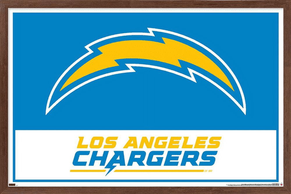 NFL Los Angeles Chargers - Logo 21 Wall Poster, 14.725" x 22.375", Framed