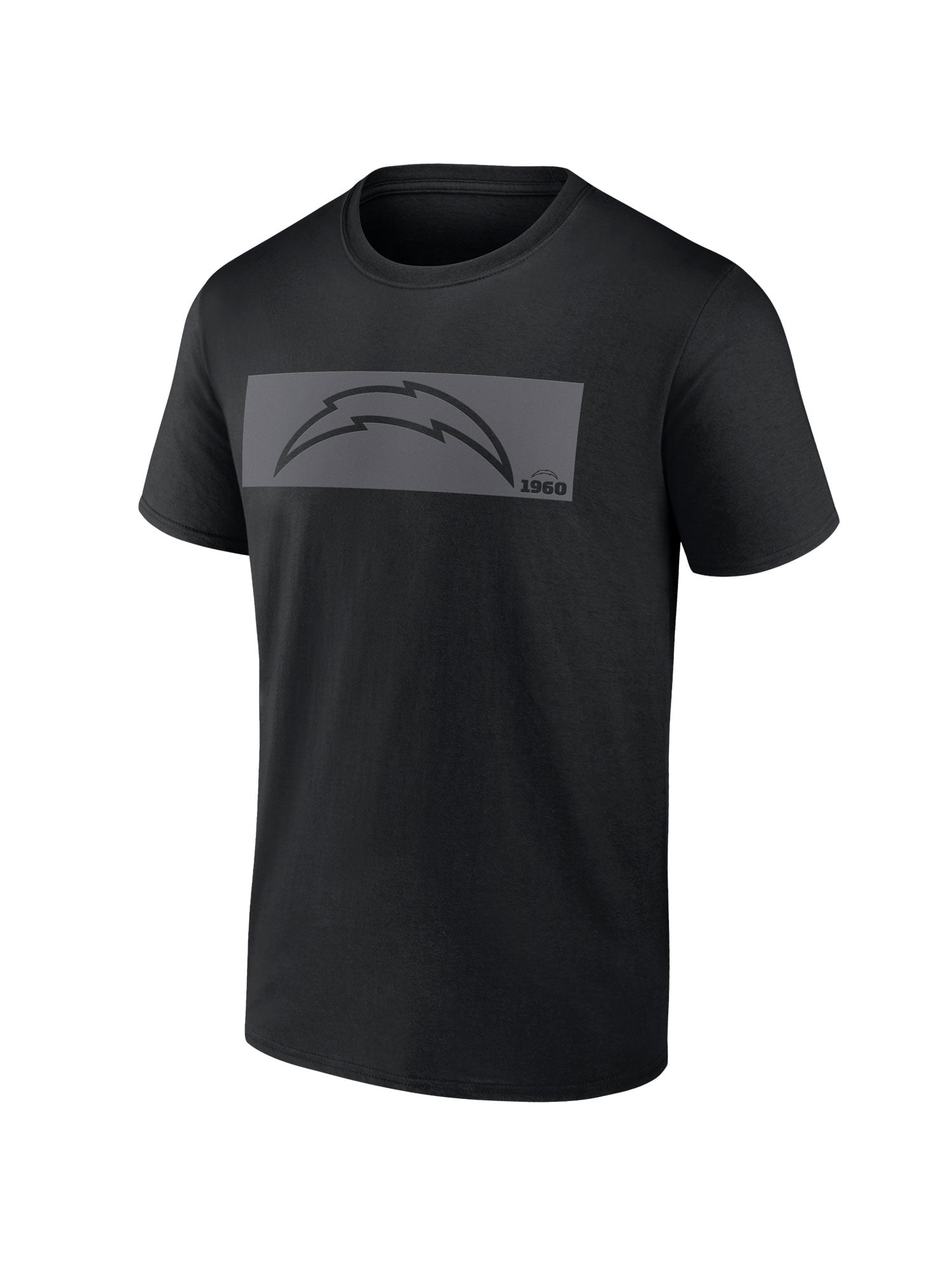 NFL Los Angeles Chargers Men's Cotton Black Short Sleeve T-Shirt
