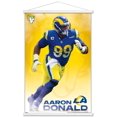 thumbnail image 1 of NFL Los Angeles Rams - Aaron Donald 21 Wall Poster with Wooden Magnetic Frame, 22.375" x 34", 1 of 6