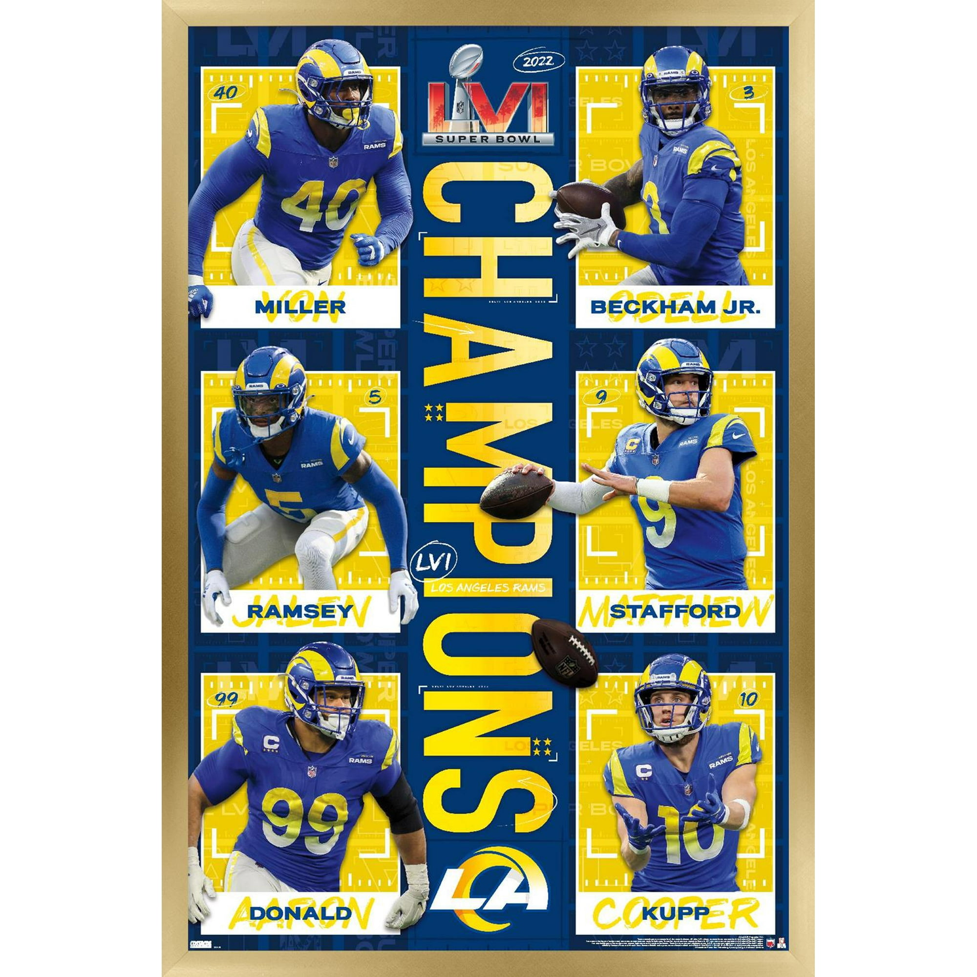 Shop Aaron Donald Los Angeles Rams Super Bowl LVI Champions Framed