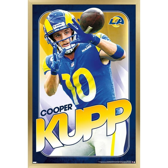 NFL Los Angeles Rams - Cooper Kupp 22 Wall Poster, 14.725" x 22.375" Framed
