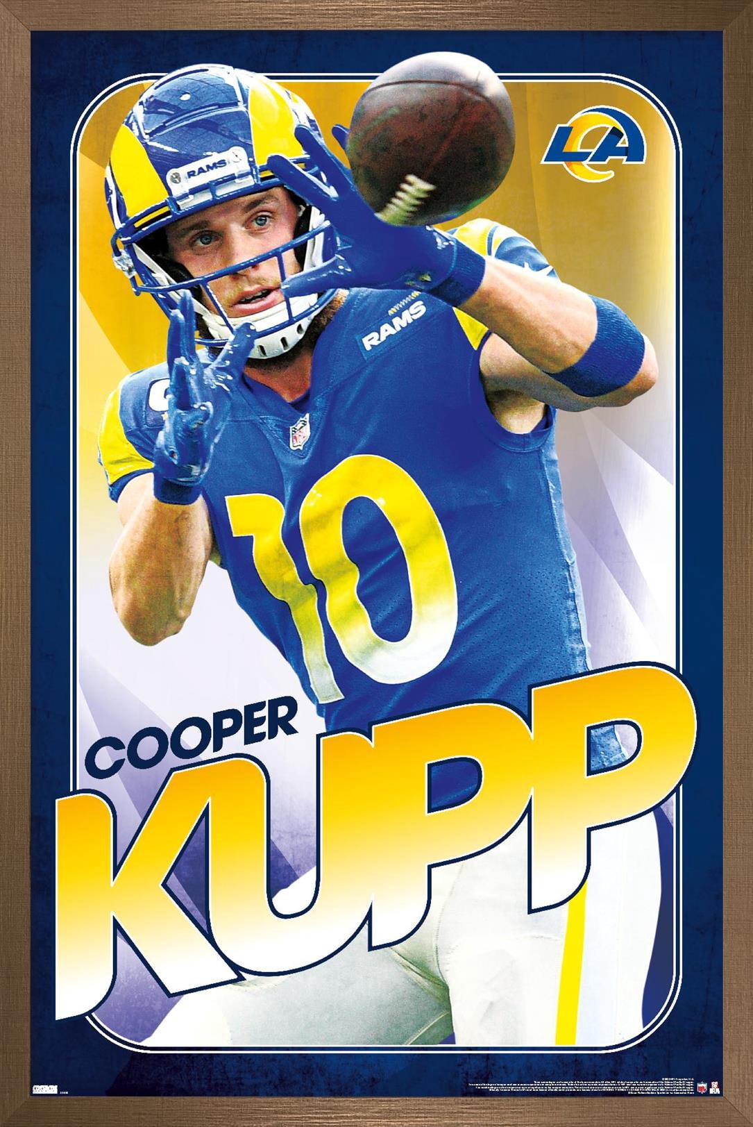 NFL Los Angeles Rams - Cooper Kupp 22 Wall Poster, 22.375" x 34" Framed