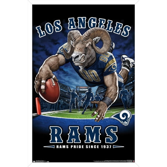 NFL Los Angeles Rams - End Zone 17 Wall Poster, 14.725" x 22.375" Framed