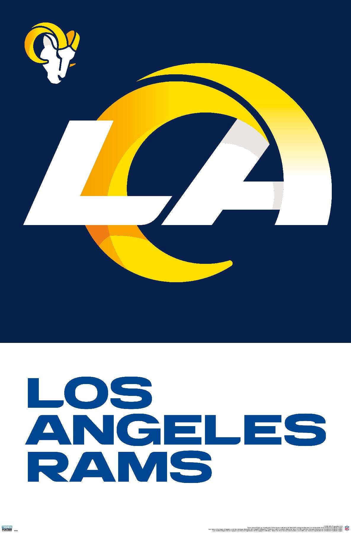 Los Angeles Rams New Logo NFL Los Angeles Rams Logo 3D Model By