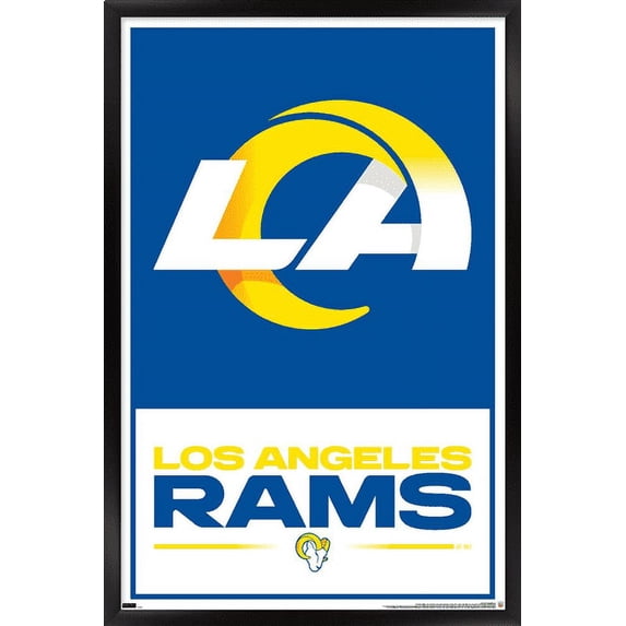 NFL Los Angeles Rams - Logo 21 Wall Poster, 14.725" x 22.375", Framed