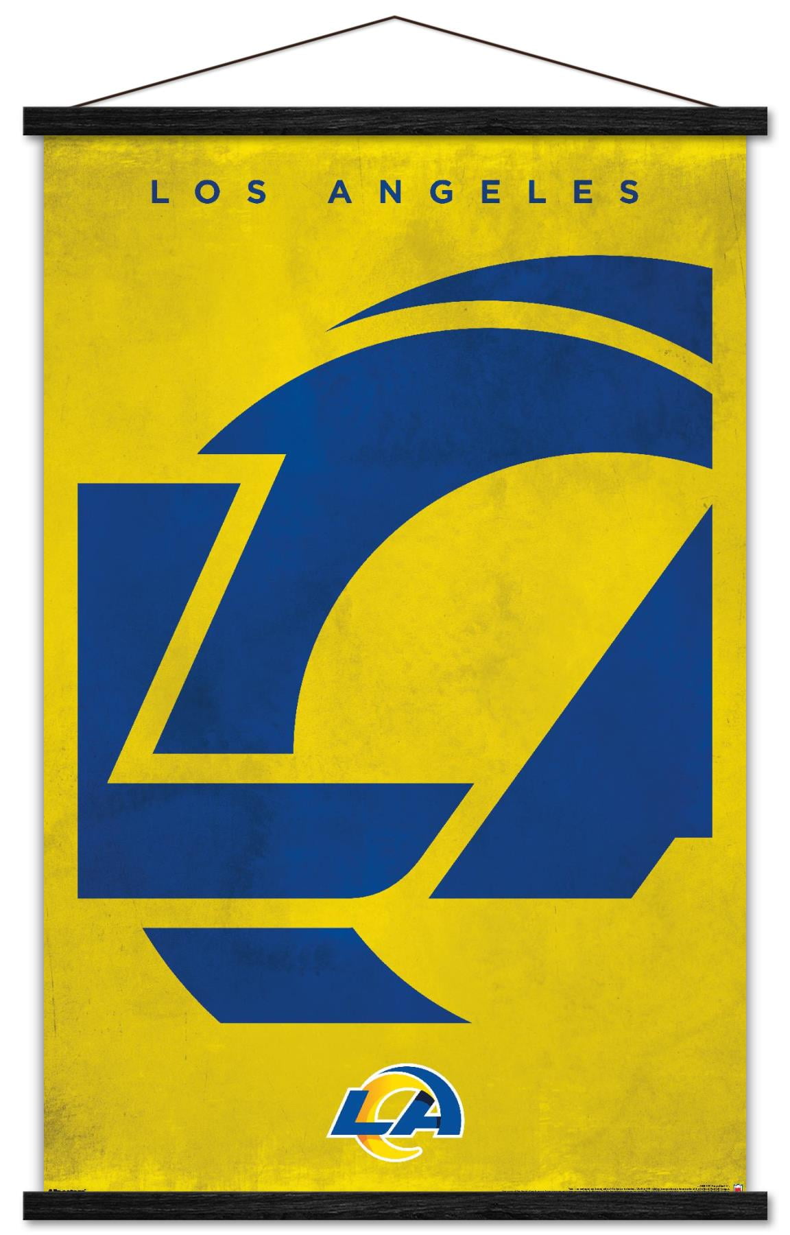 NFL Los Angeles Rams - Logo 25 Wall Poster with Magnetic Frame, 22.375 ...