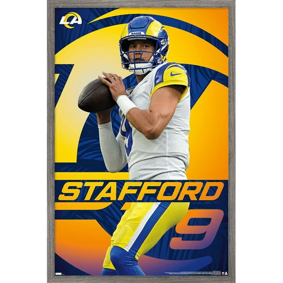 NFL Los Angeles Rams - Matthew Stafford 21 Wall Poster, 14.725" x 22.375", Framed