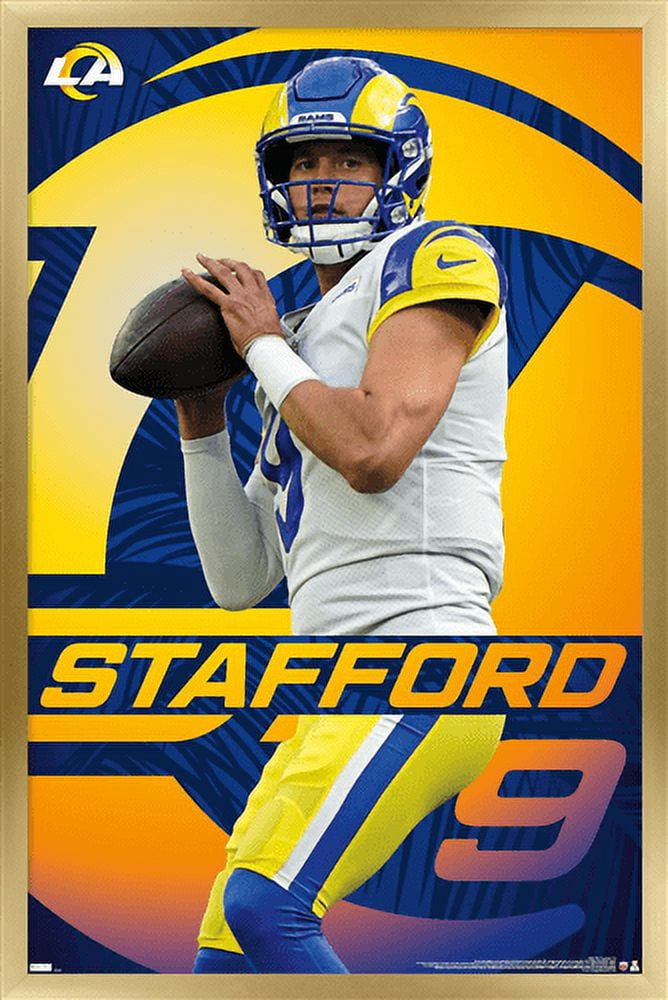 NFL Los Angeles Rams - Matthew Stafford 21 Wall Poster, 14.725" x 22.375", Framed