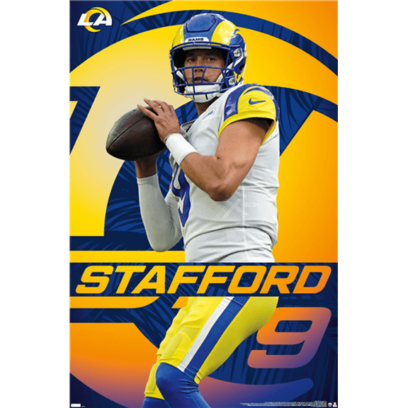 NFL Los Angeles Rams - Matthew Stafford 21 Wall Poster, 14.725" x 22.375"