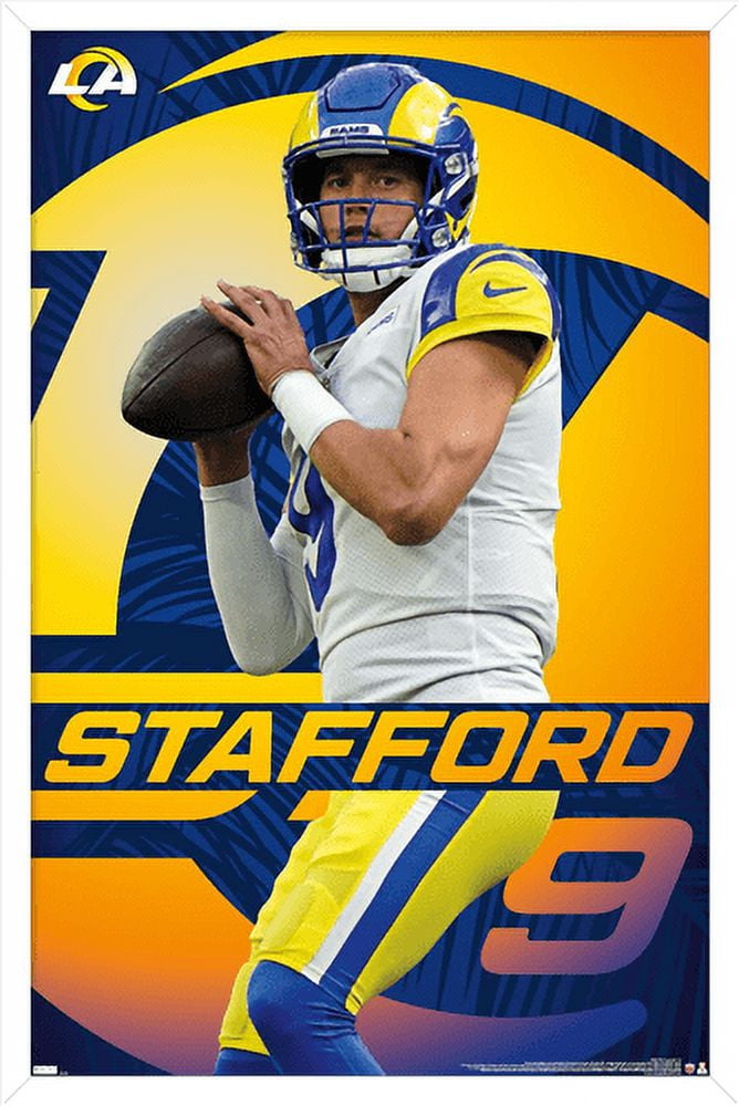 NFL Los Angeles Rams - Matthew Stafford 21 Wall Poster, 22.375" x 34", Framed