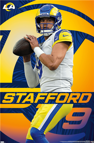 Matthew Stafford Los Angeles Rams 24.25'' x 35.75'' Framed Association  Players Only Poster